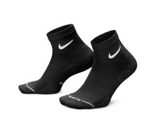 Nike Men's Everyday Elevated Socks Black/White gray HQ8031-903 nwt Large L
