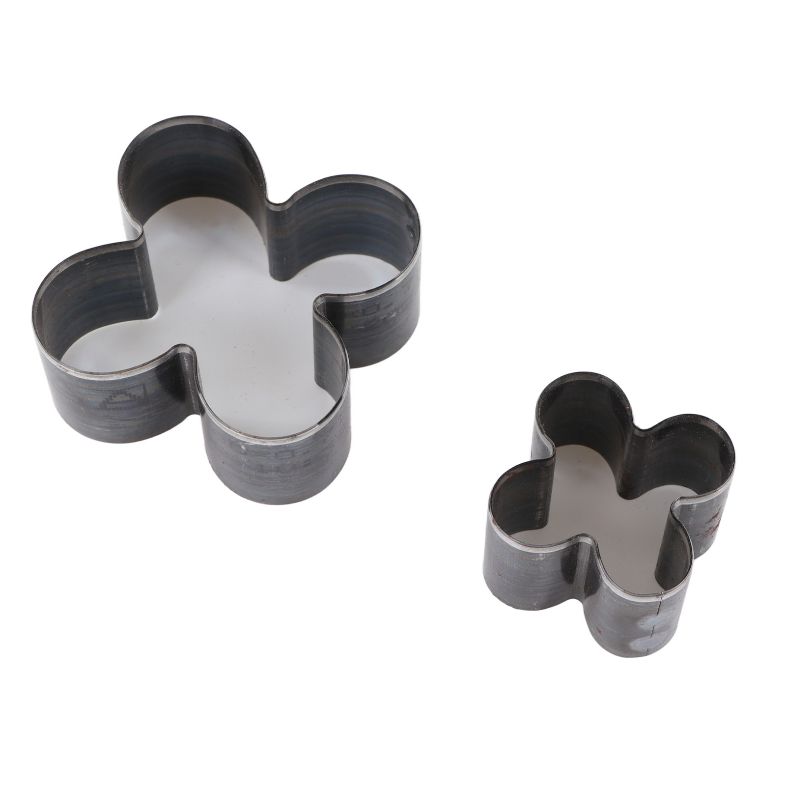 2PCS Flower Leather Cutting Die Alloy Steel Sharply 4 Leaf Flower Shape Leather
