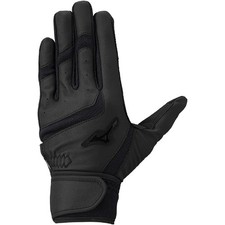 Mizuno Teen Age Baseball Batting Gloves, Size S, Black, 1Ejeh845, Mizuno Direct 