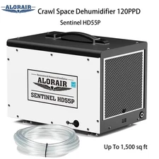 ALORAIR HD55P Crawlspace Dehumidifier 120PPD Commercial Basement Warehous 1500sq