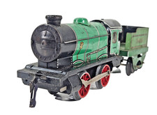 Hornby Meccano 3435 O Gauge M1 Clockwork Locomotive & Tender  Untested Unboxed.