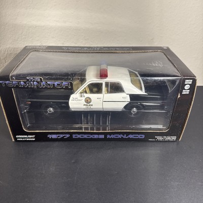 1977 Dodge Monaco The Terminator Model Car Diecast 1:24 Scale Black/White