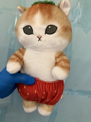 MOFUSAND FRUIT NYAN STRAWBERRY CAT PLUSH; About 13 Inches Tall; PreOwnd & Exclnt
