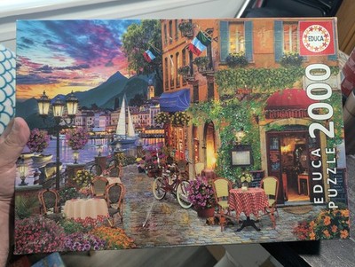 ITALIAN FASCINO 2000 Piece Puzzle by Educa Made in SPAIN UNCOUNTED 96 x 68 cm