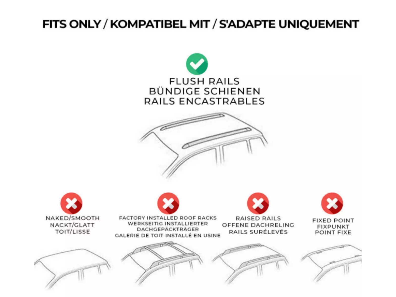 Black Roof Rack Cross Bars Aluminum Carrier to fit Mazda CX-50 2022-2025