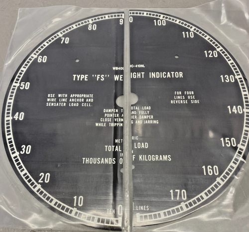 Type "FS" Weight Indicator Dial 9" WB409C-410NL - Afbeelding 1 van 4