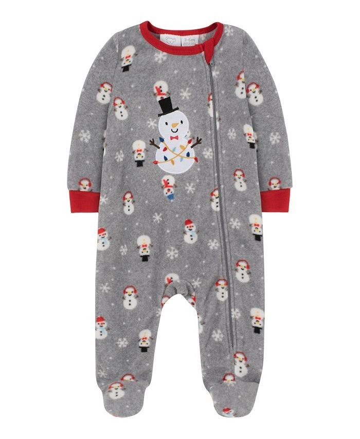 koala unisex Christmas Snowman baby sleeper 