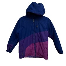 Arctix Kids M 10/12 5K Insulated Waterproof Winter Ski Jacket Blue Purple Hooded