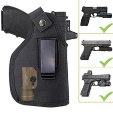 Tactical IWB OWB Belt Holster for Handguns with Light Laser Optic Attachment