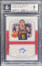 2019-20 National Treasures - Trae Young - Penmanship Autograph BGS 9 10 AUTO /49
