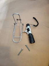 [OL] Vintage BICYCLE Rack LUGGAGE RACK Small Rear Rack W/ Luxpro Flashlight