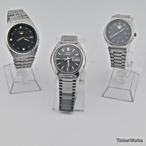 Vintage Seiko Automatic Watch Clearance Lot – Seiko 5, Actus & 6309 – 1970s–80s