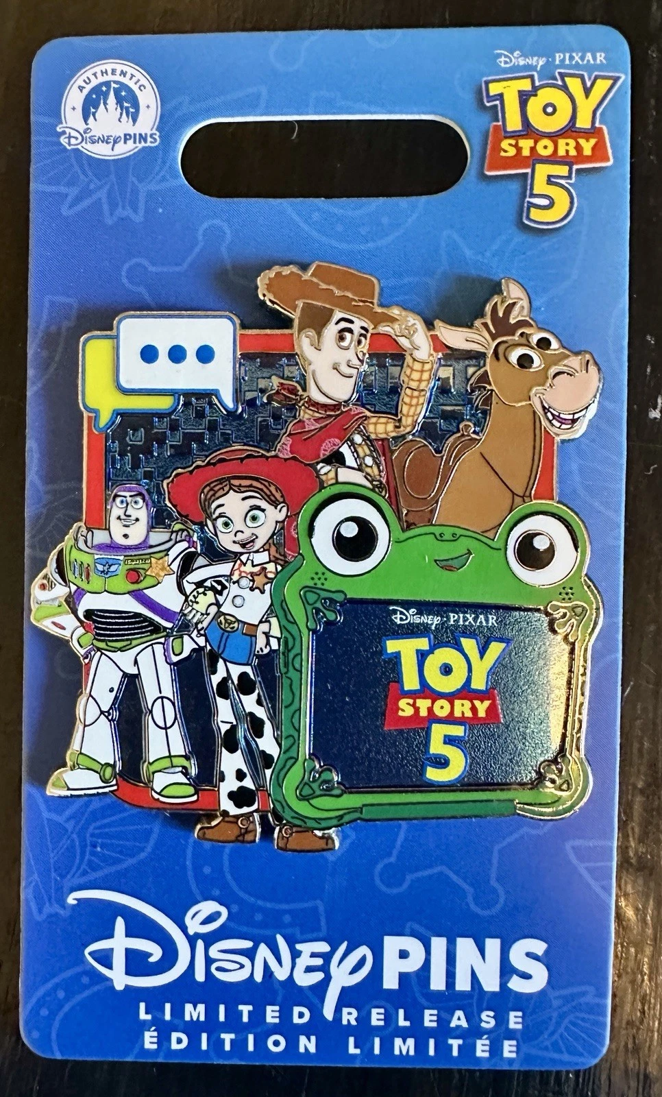 Disney Limited Release Pixar Toy Story 5 Pin Woody Buzz Jessie Bullseye