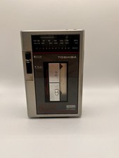 VTG Toshiba Metal RT-VS3A Radio Cassette Player For Parts or Repair Not Working