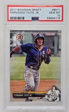 2017 Bowman FERNANDO TATIS JR RC CARD PSA 10 GEM MINT