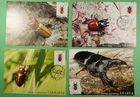 DR WHO 1997 TAIWAN CHINA 4 FDC MAXIMUM CARD BEETLE/INSECT R62816