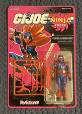 Super7 ReAction G.I. Joe Ninja Force Cobra Commander 3.75 Action Figure NEW