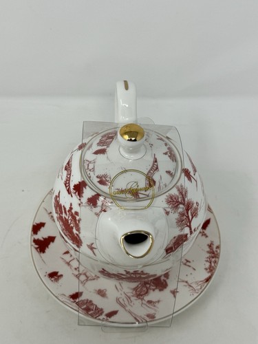 Grace Teaware Country Christmas woodland Stacking Teapot & Lid holiday winter - Picture 6 of 17