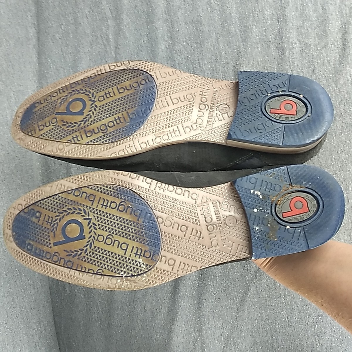 Bugatti Oxfords Mens Gray Suede Leather Shoes EU 41 Smart Casual 