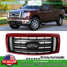 Ruby Red Metallic Front Bumper Grille Upper Grill For 2009-2012 13 14 Ford F150