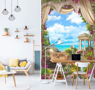 3D Garten Ozean C6644 Tapete Wandbild Fototapete Abnehmbarer Amy 23