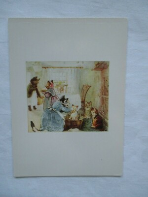 ALTE POSTKARTE'', AUS DER GESCHICHTE VOM ROLY-POLY PUDDING, BEATRIX POTTER '' P