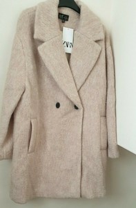 zara double breasted buttoned coat
