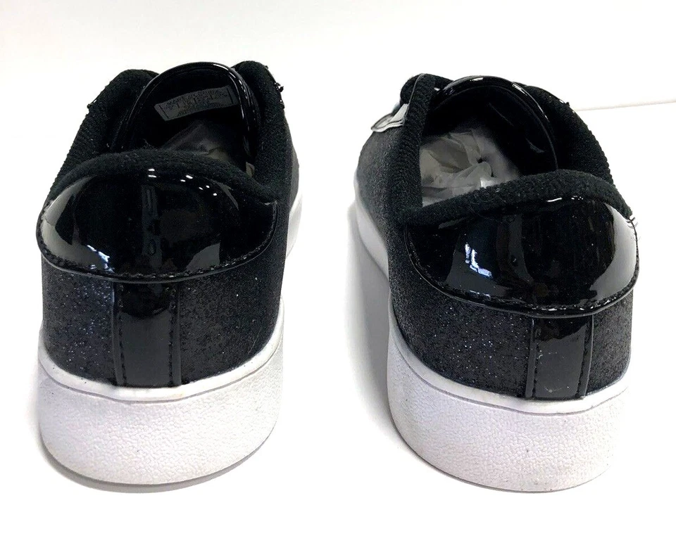 Nine West Niños Darcie, Zapatillas Negras con Cordones, Niñas Talla 2M. Foto 4 de 4