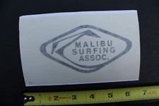 Malibu Surfing Association OG V48C Vintage Surfing STICKER Black Window DECAL