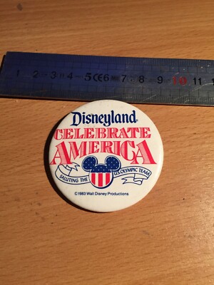 Abzeichen Disneyland Celebrate America US Olympic Team 1983