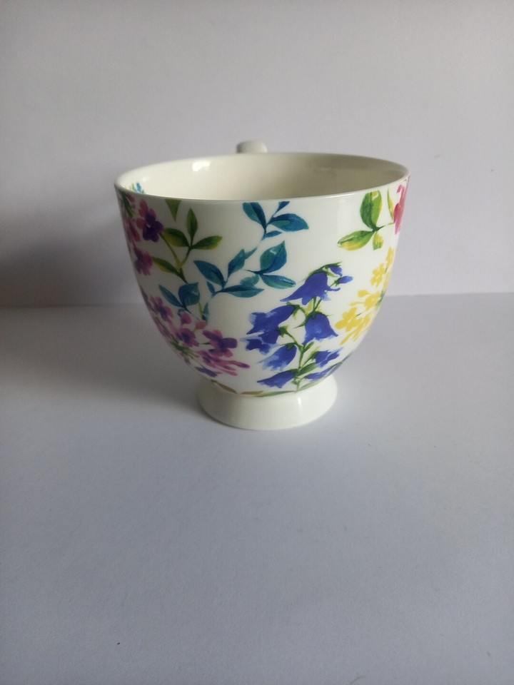 Portobello By Inspire Bone China Floral Footed Mug eBay