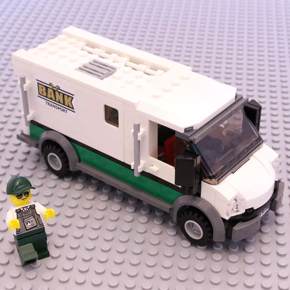 Lego Train City Armour Bank Cash Truck Security Van from Cargo