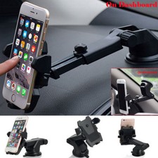 For Mobile Cell Phone GPS iPhone Samsung 360 Mount Holder Car Windshield Stand