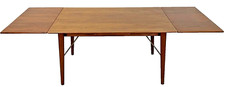 Peter Hvidt & Orla Molgaard Teak Dining Table for John Stuart Denmark 2 Leaves