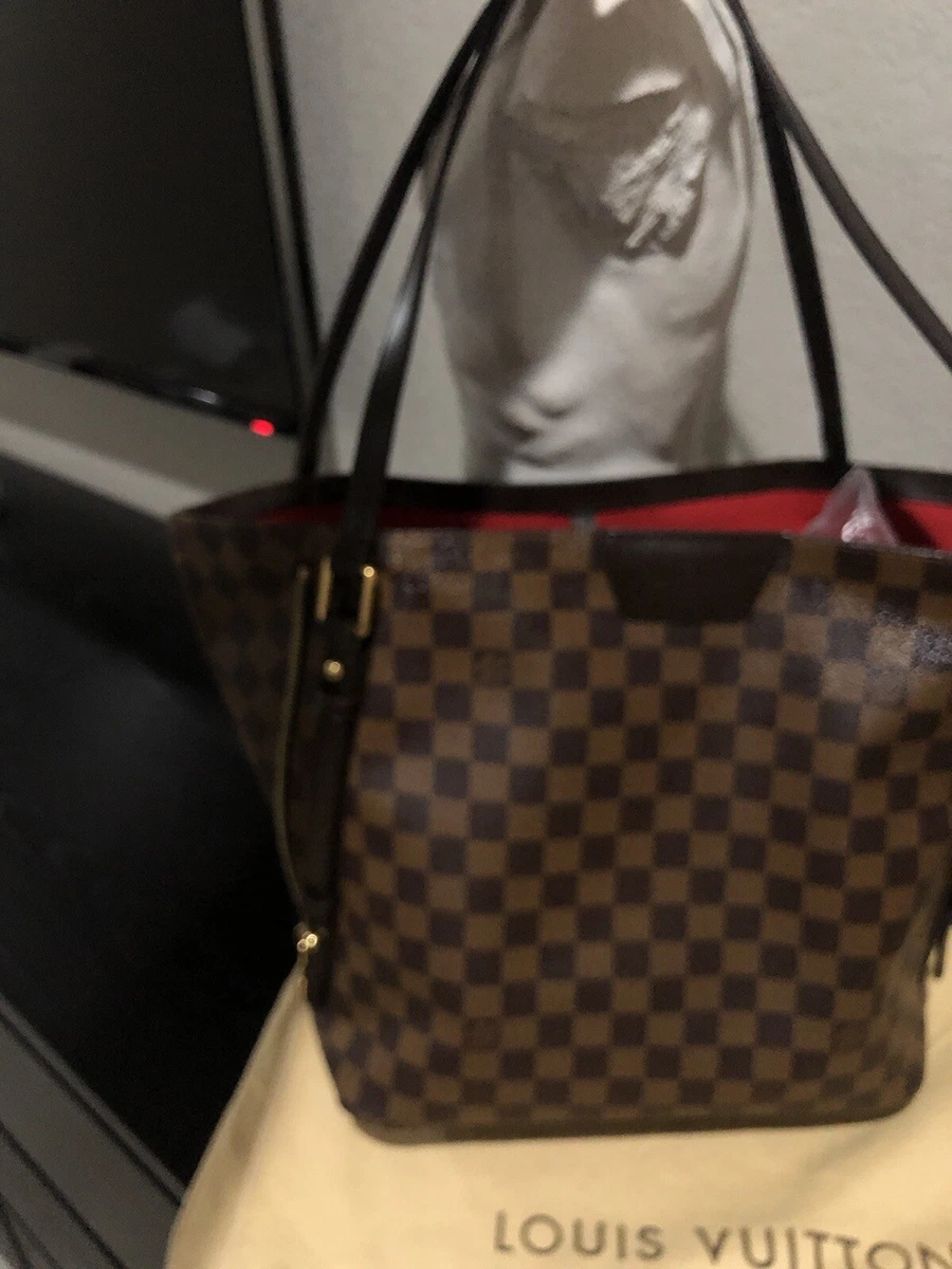 LOUIS VUITTON Damier Ebene Cabas Rivington Shoulder Bag