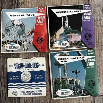 1960 s NEW YORK WORLD'S FAIR VIEW-MASTER REELS