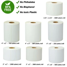 Direct Thermal Shipping Paper Labels Compatible For Zebra Datamax LP2824 LP2844