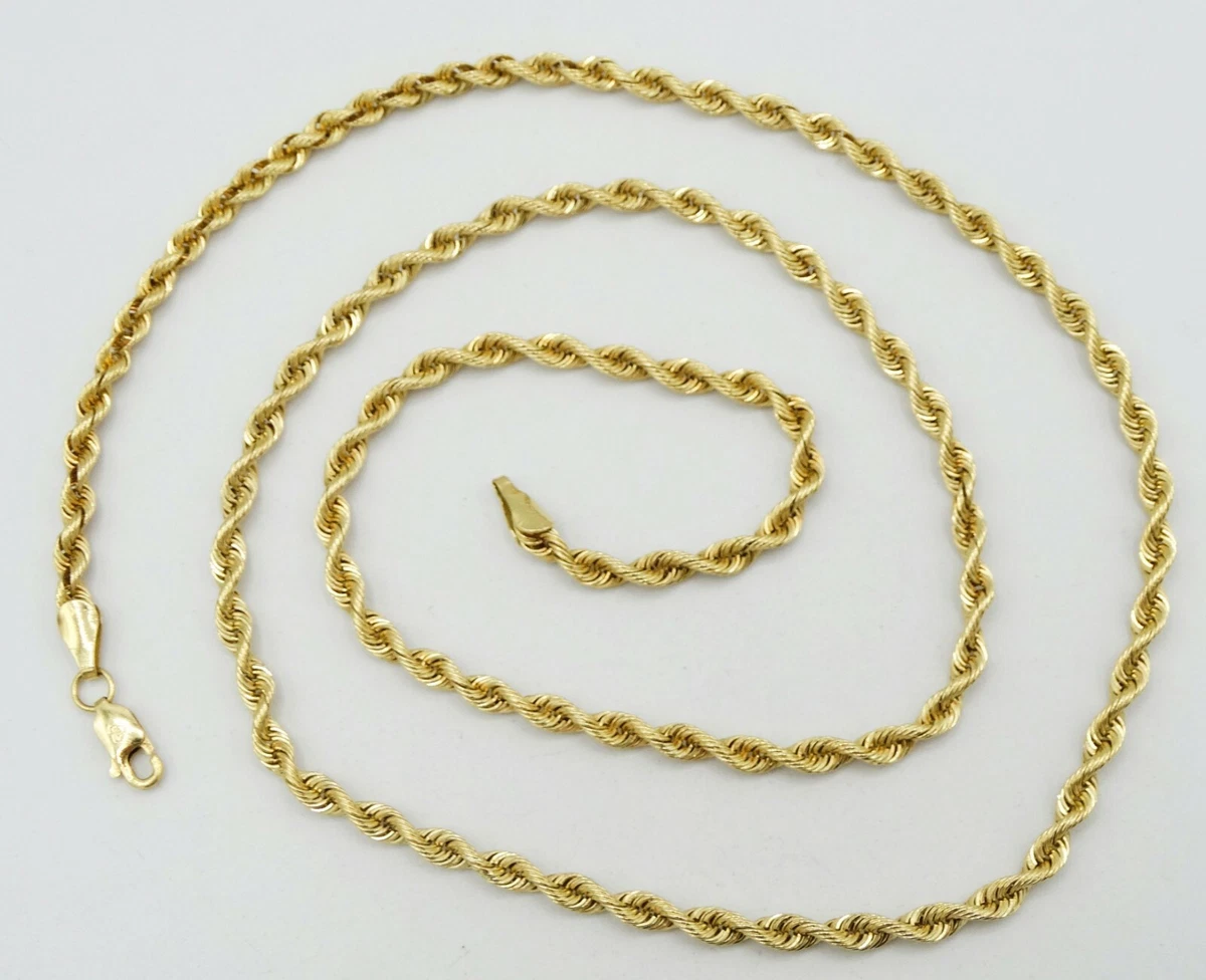 3.5 mm 14k 2024 gold rope chain