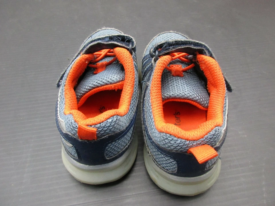 CARTERS TALLA 7 BEBÉ NIÑO AZUL NAILON ATLÉTICO CAMINAR LUCES ZAPATILLAS ZAPATOS 3E Foto 4 de 4
