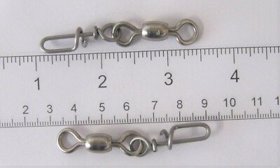 12 Evans CS030550 SS Corkscrew Bucktail Fishing Swivels 4/0 200# Made in U.S.A.