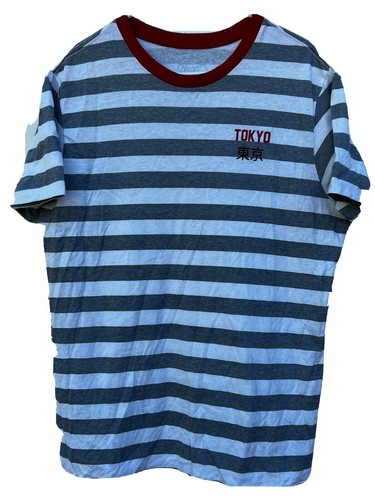 MINEDENIM HAZY BORDER T-SH T-Shirt Red M 22SS Hazy Border Short