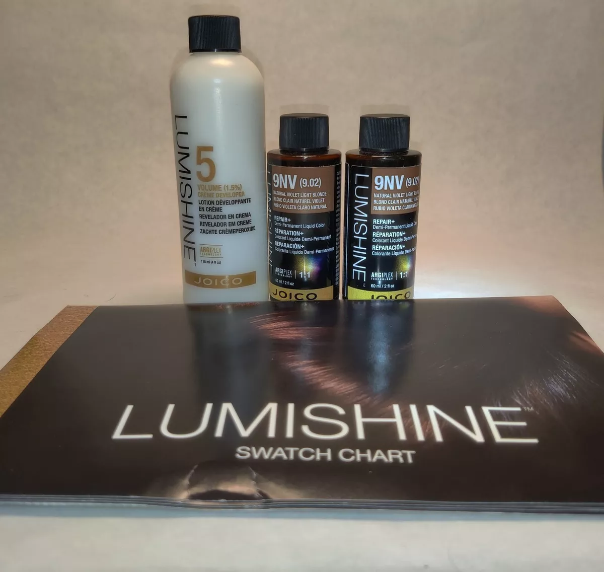 JOICO LUMISHINE REPAIR DEMI PERMANENT LIQUID HAIR COLOR 2 OZ BOTTLE YOU PICK