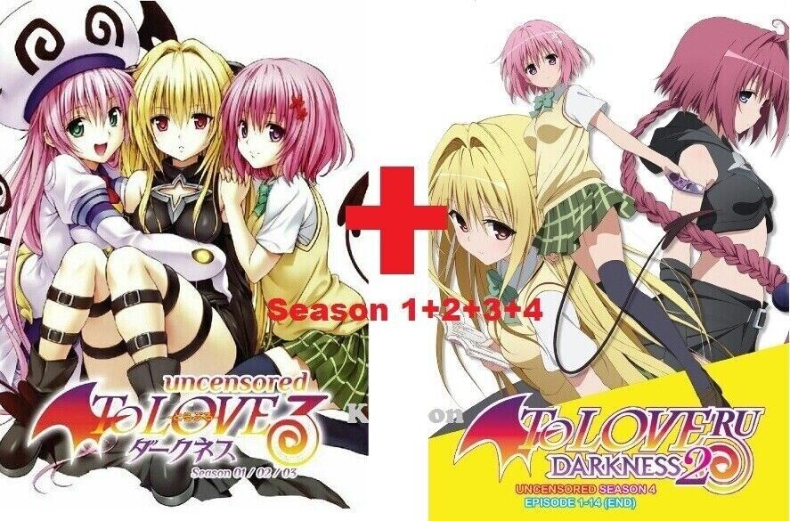 DVD Anime Uncensored To Love Ru Complete Season 1+2+3+4 (1-64 End)