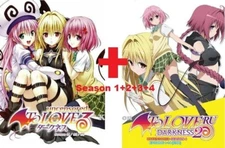 To Love Ru (Uncensored) Complete Season 1-4 Vol.1-64 End Anime DVD [Free Gift]