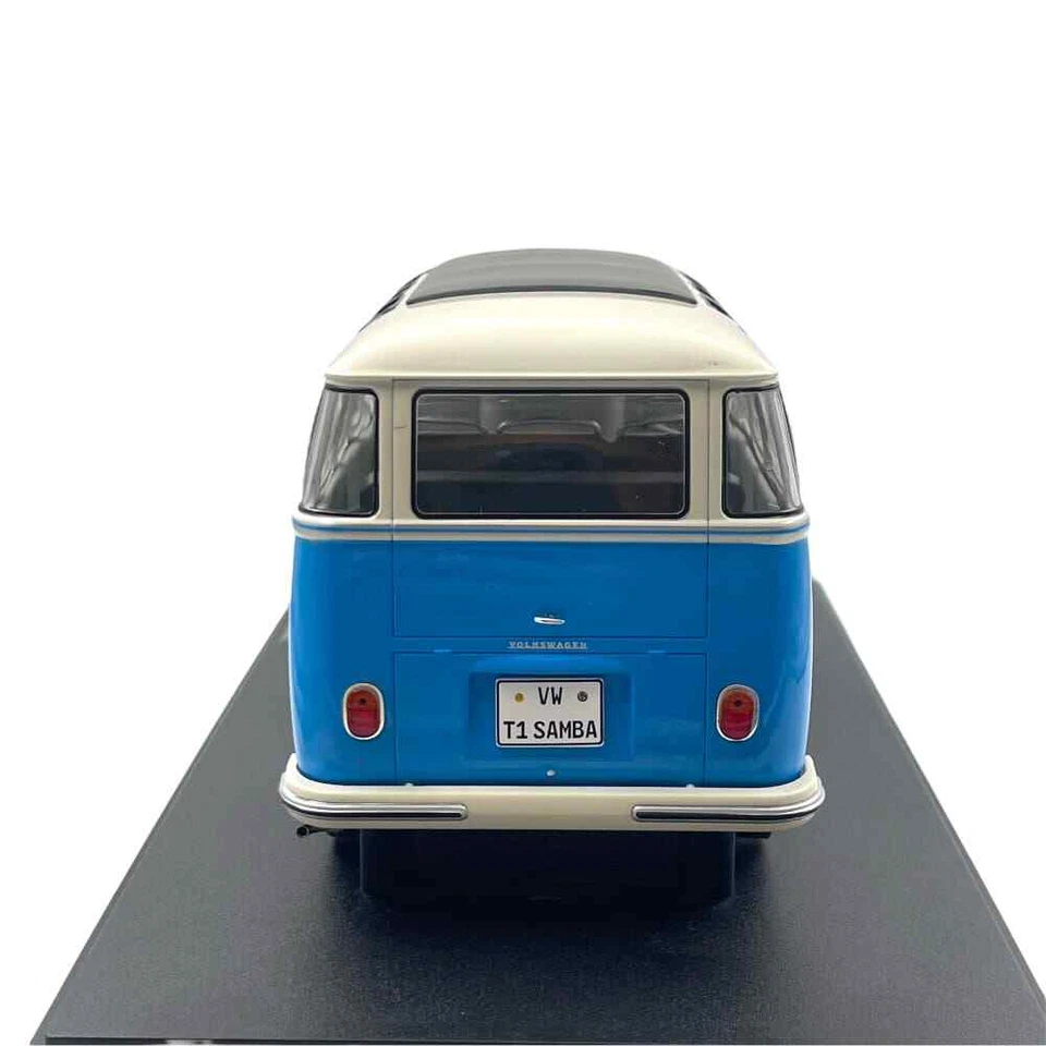 Modellino Auto Solido 1/18 Volkswagen T1 Samba 1962 Blue/White - Immagine 4 di 4