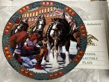 Anheuser Busch Budweiser Collectible Plate Hometown Holiday Bud Kemper 1994