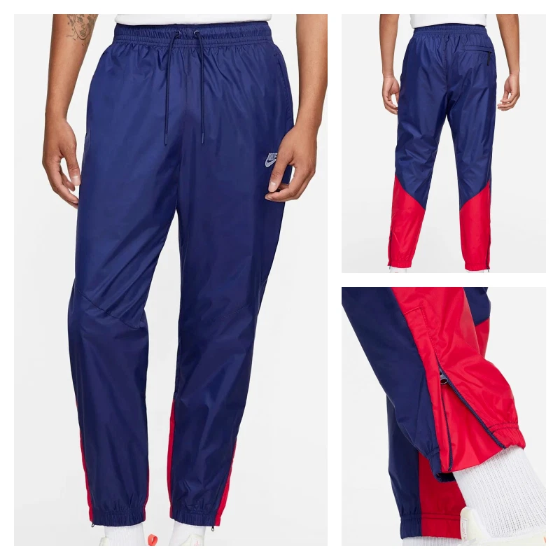 Nike windrunner pants red sales