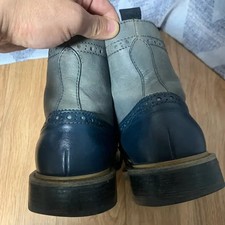 Oxford Men's Long Boots - Stylish Two-Tone Design