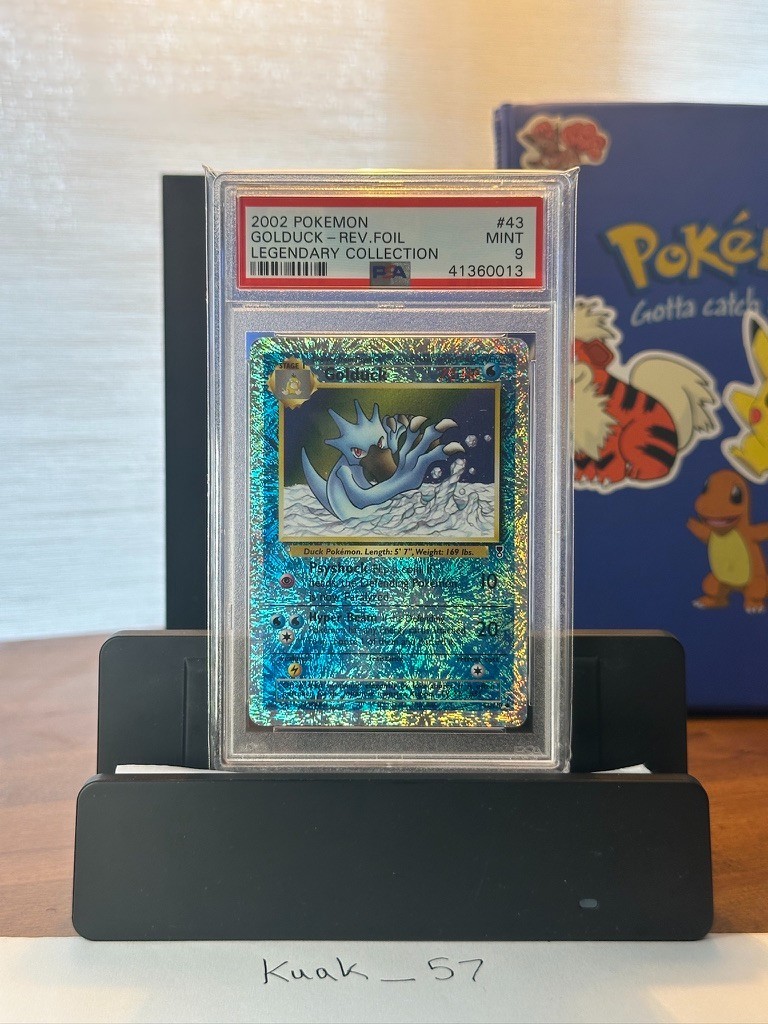 PSA 9 MINT Golduck 43/110 REVERSE HOLO Legendary Collection Pokemon Card