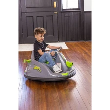 Flybar Blaster Bumper Powered Ride-On Car, Gray - Ball BLASTER, New